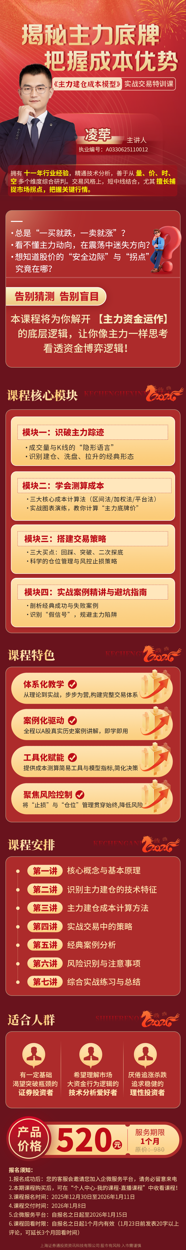 52金融教育|【炒股票教程】迎新专题课程【主力建仓成本模型】